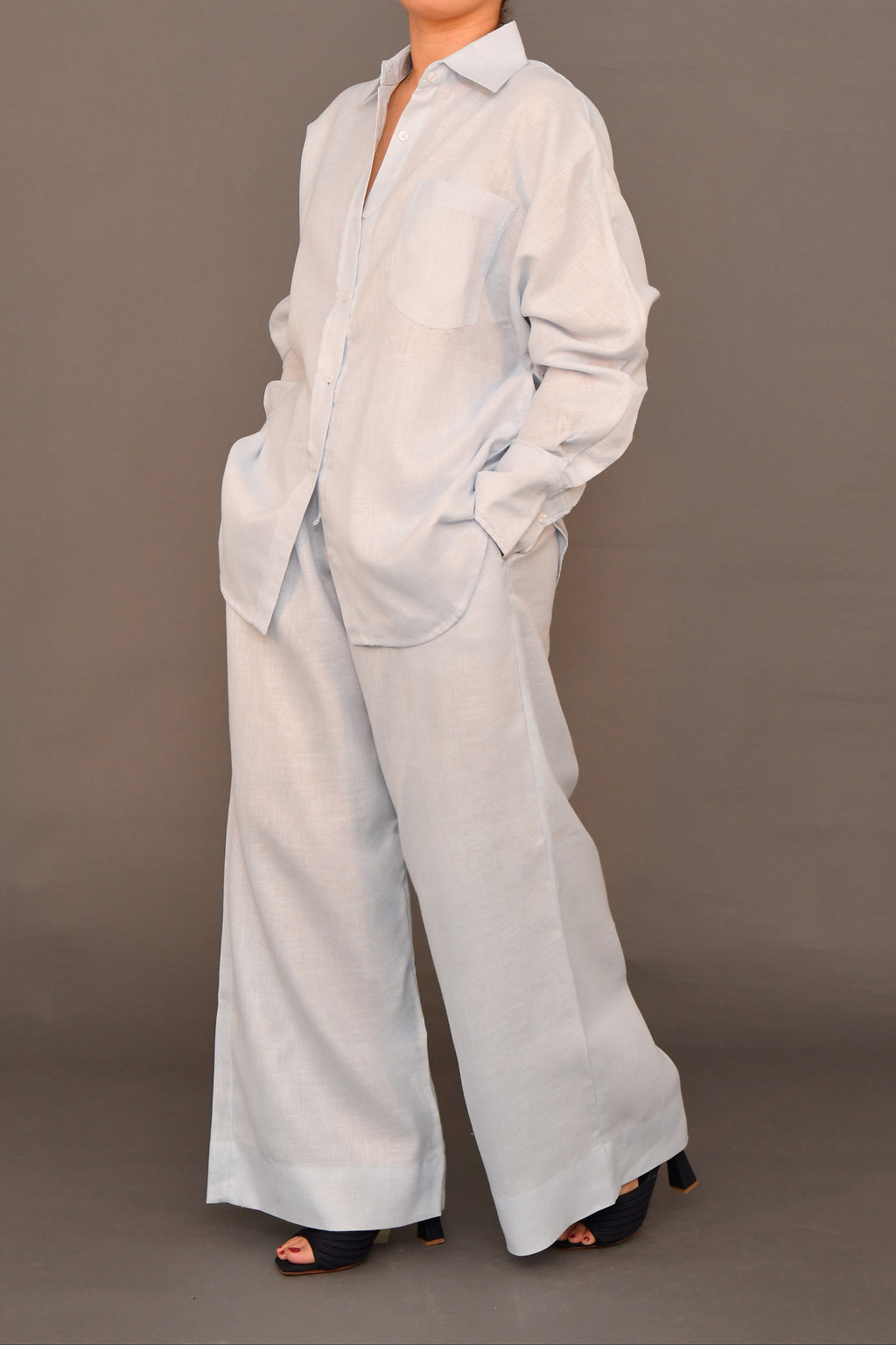 Set No.01 - Sky blue Linen
