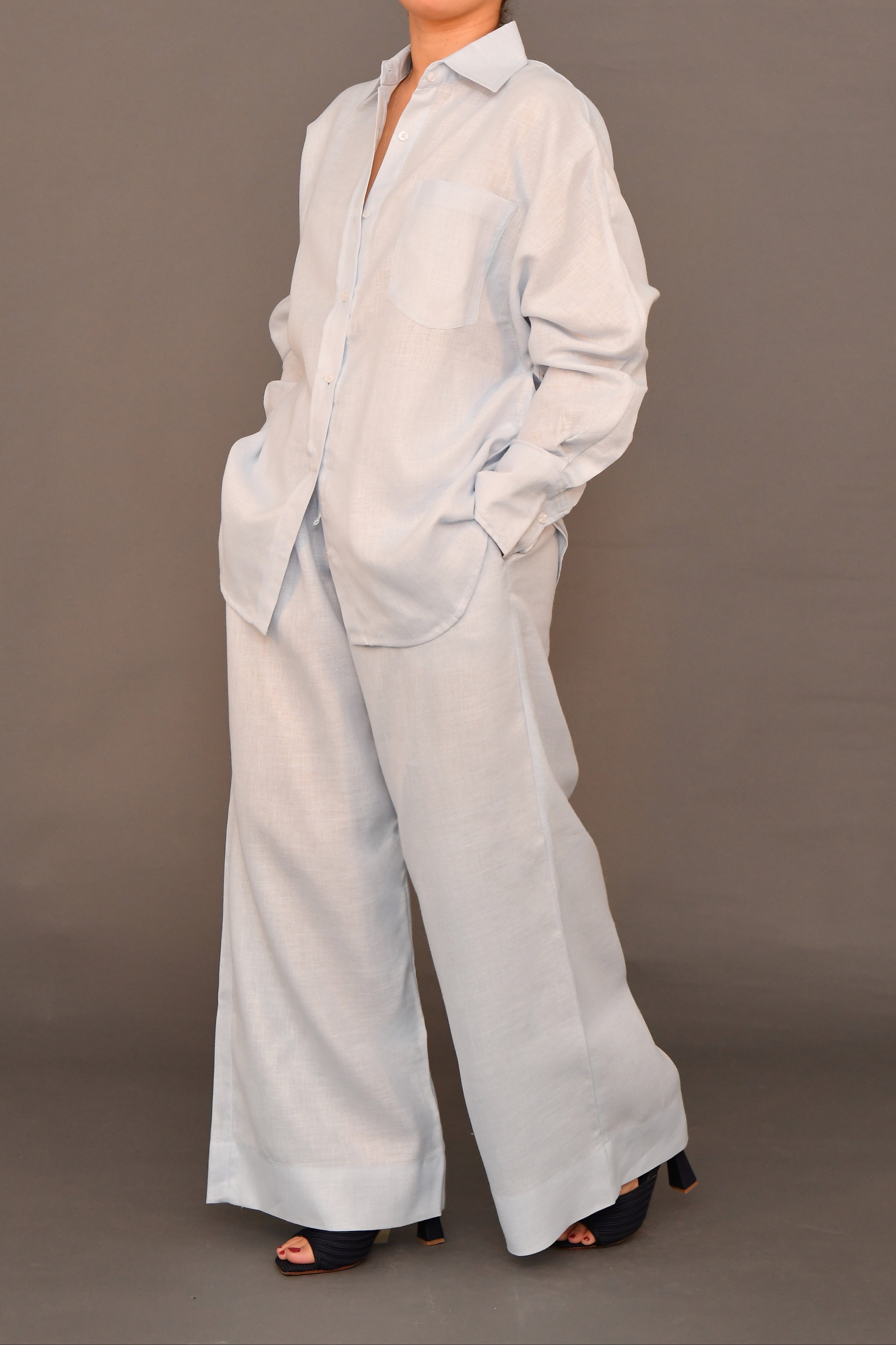 Set No.01 - Sky blue Linen