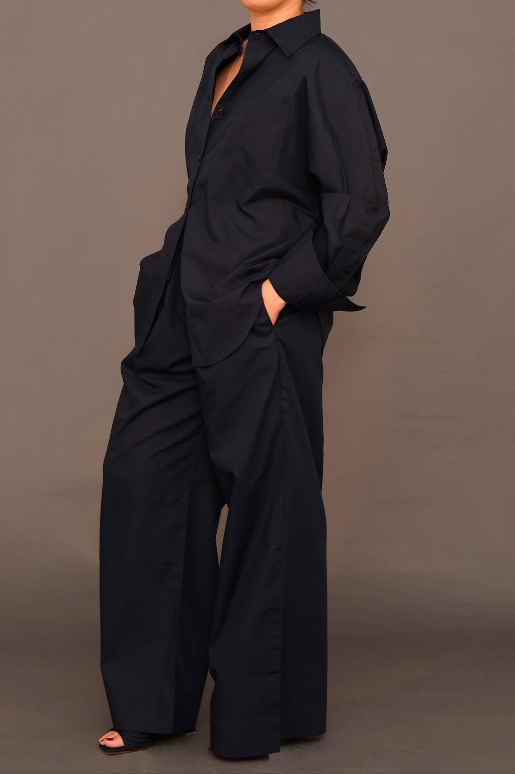 Set No.01 - Navy cotton Poplin