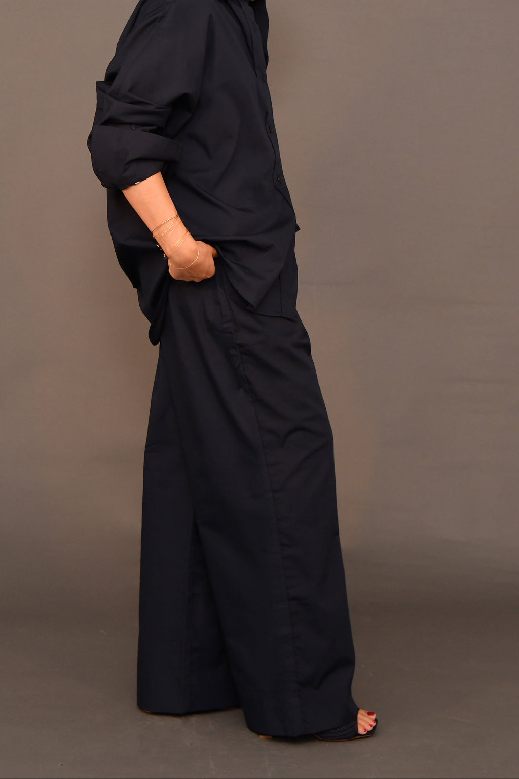 Set No.01 - Navy cotton Poplin