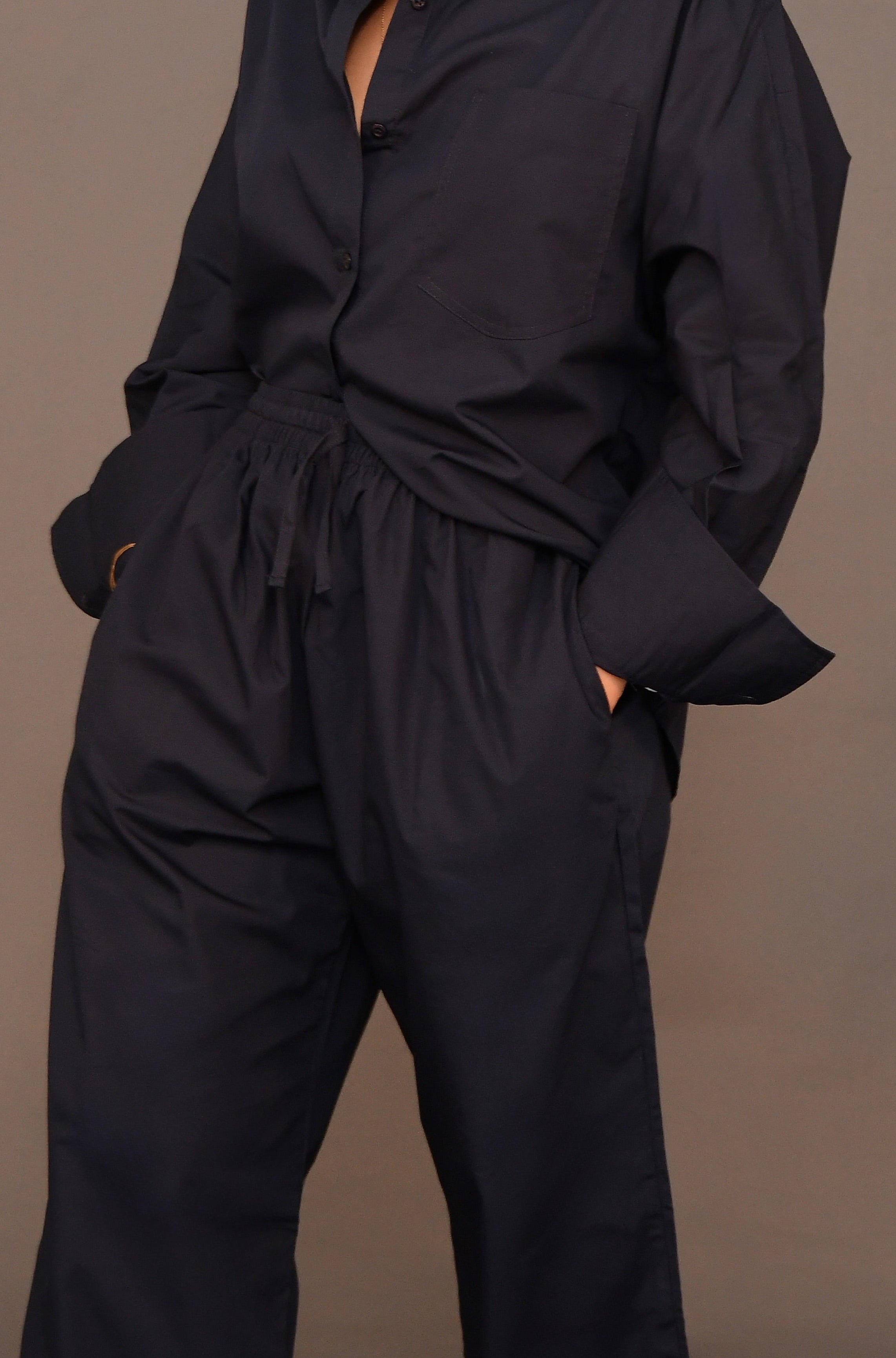 Set No.01 - Navy cotton Poplin