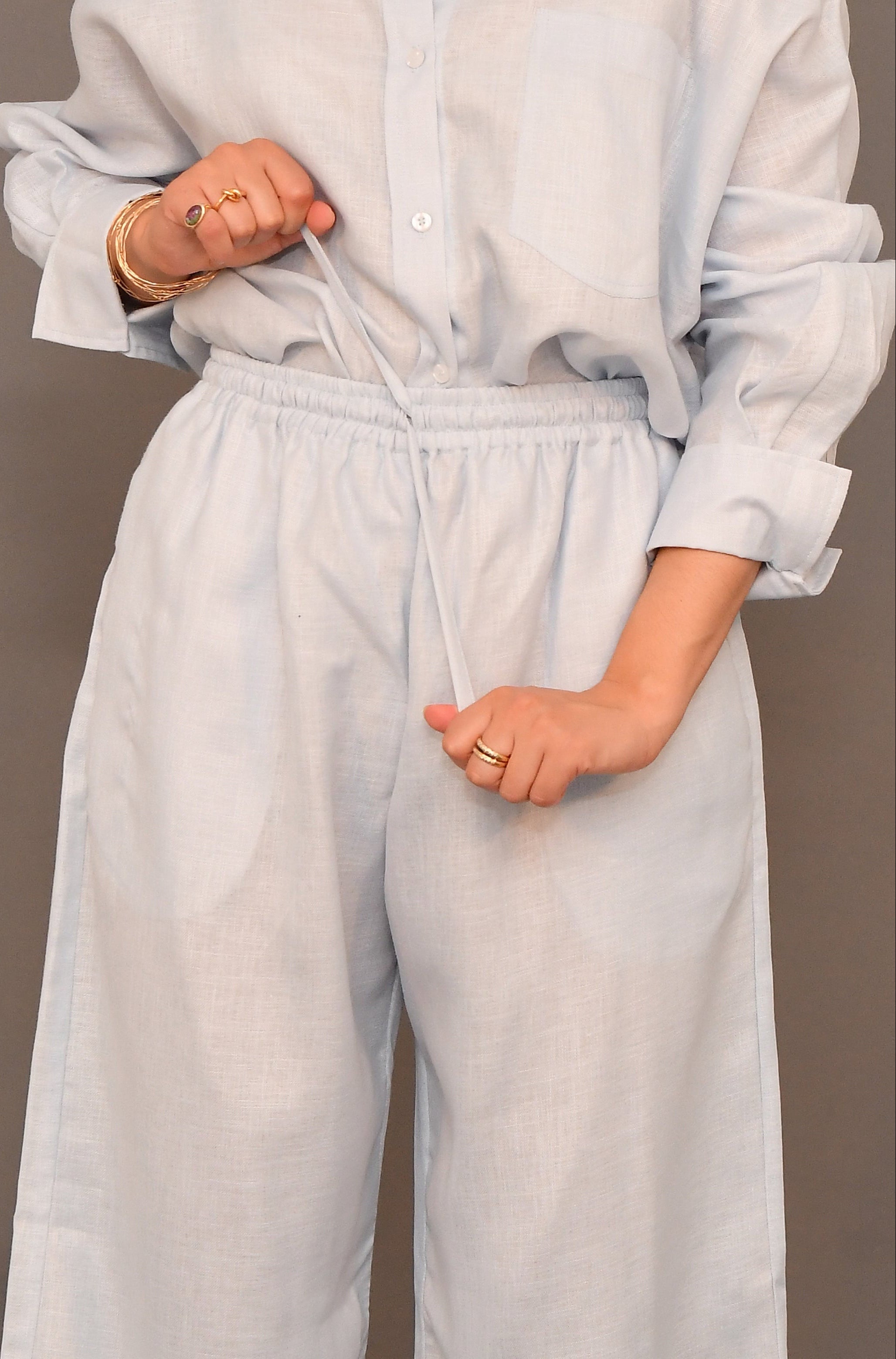 Set No.01 - Sky blue Linen