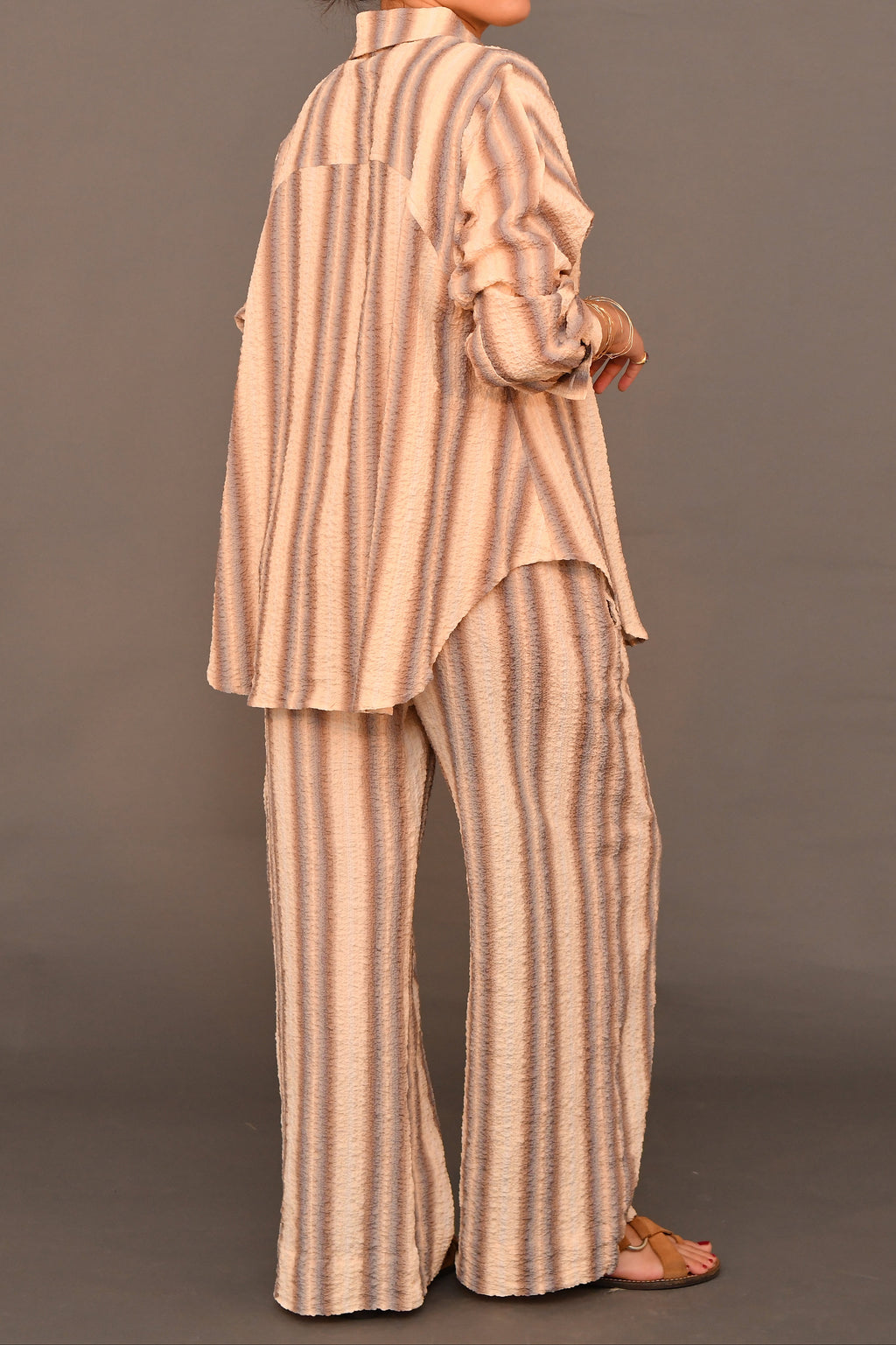 Set No.01 - Textured striped Cotton